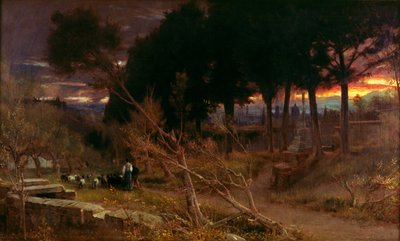 Florence, evening by Albert Goodwin